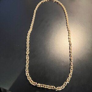 Substantial Raquel 36-inch-long Gold Chain Necklace.
